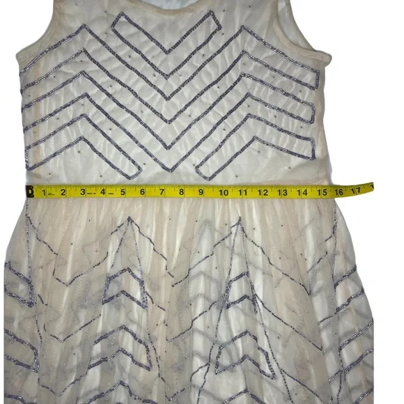 Free People Embellished Slip Mesh Beaded Dress Sz S - Picture 10 of 13